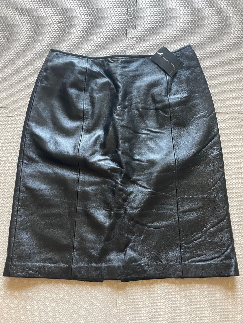 Croft & Barrow Leather Pencil Skirt - Black Size 6 NWT